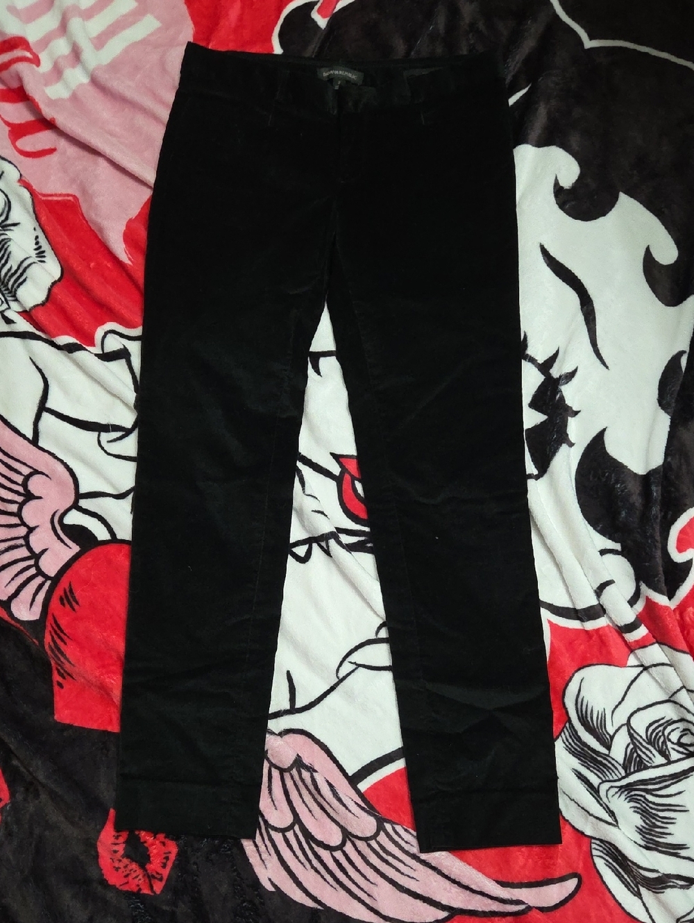 Banana Republic Black Skinny Velvet Jeans